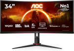 Monitor AOC CU34G2XP/BK 34" UltraWide QHD 180Hz VA Curvo HDR400 por 239.99€