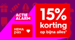 15% korting op (bijna) alles met je Hema pas