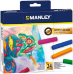 Manley soft pastels 24 piezas Pasteles suaves de colores brillantes por 3.20€