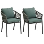 Lot de 2 fauteuils de jardin ORIENGO Olive & Graphite à 99,99€