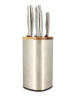 Bloc Couteaux Menastyl 5 Pièces, en Acier Inoxydable & Bois à 19,99€