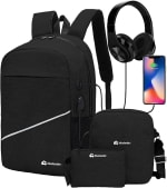 Bluelander Mochila 3 Piezas Negro Brillante por $199 | Amazon