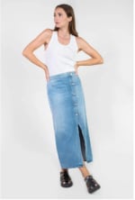 Jupe droite en jeans RAPHI bleu Hana à 79,99€