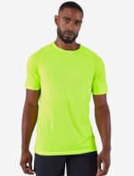 Camiseta running sin costuras Hombre - KIPRUN Run 500 Confort Verde ácido por 7,99€