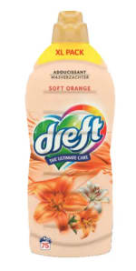 Dreft Wasverzachter Soft Orange (1.650 ml, 75 wasbeurten) voor €2,99 bij Hoogvliet
