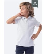 Polo piqué manga corta infantil TEX por 1.99€.