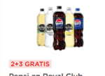 2+3 gratis op Pepsi en Royal Club bij de Plus