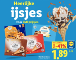 Ijshoorntjes voor €1,89 bij de Lidl