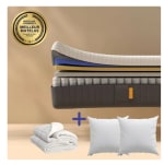 Pack Matelas Hybride II 160x200 + 2 Oreillers EMMA à 579€