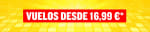 Oferta relámpago en vuelos Ryanair desde 16,99€ (para viajar hasta el 30/04)