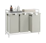 Vasagle Cesto Ropa Sucia, 3 Bolsas de Tela Oxford Extraíble y Desmontable por 31.99€