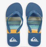 Tongs surf homme Quiksilver - Ocean explorer bleu à 9,99€
