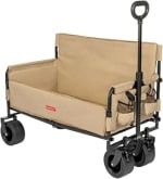 Flamingueo Carro Playa Plegable con Ruedas Giro 360º Bolsa para Protección por 69€
