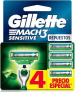 Rastrillo GILLETTE Mach3 Sensitive por $149 | Oferta Amazon