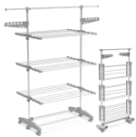 VOUNOT® Séchoir à Linge Pliable avec roulettes Grande Capacité à 40,99€