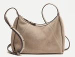 Bandolera piel y serraje - Latouche - Visón claro por 35.6€