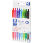 STAEDTLER ball driekantige balpen set 8 kleuren voor €1,99