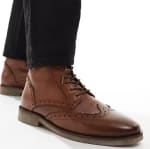 Botas Oxford tostadas de cuero con cordones y suela natural de ASOS DESIGN por 11.70€