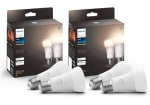 Pack de 4 ampoules connectées LED Philips Hue White E27 60W à 24,99€
