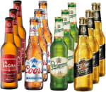 Pack Cerveza Lagers del Mundo Pack degustación de 12 botellas de 330 ml por 8,54€