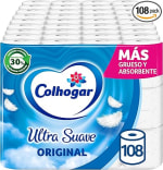 108 rollos Colhogar Ultra Suave Original de 2 capas por 20,31€