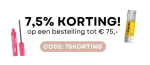 7,5% korting bij besteding tot €75 bij Haarpro
