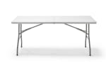 Mesa plegable portátil multifuncional 180x70x74cm blanco por 26,05€