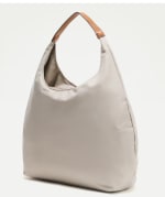 Bolso de hombro grande de nylon - Tintoretto - Visón claro por 19.99€