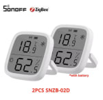 2 stuks SONOFF SNZB-02D ZigBee mini-sensor voor €22,71 dmv code bij Aliexpress