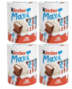 Barritas de Chocolate Blanco Kinder Maxi 40 unidades por 16.23€