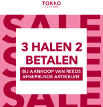 3 voor 2 op sale-artikelen bij Takko Fashion