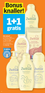 1+1 gratis op alle Zwitsal producten bij Albert Heijn