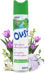 Oust Odour Eliminator Aerosol Air Freshener, Outdoor Scent 300ml - 93p / 88p S&S