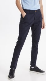 BLEND Slimfit Chino 'Natan' in Navy voor €14,72 bij Bol