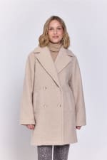 Abrigo semilargo bouclé para Mujer Milano por 29.99€