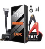 EAFC Arrancador Batería Compresor Bomba Aire 1200A LCD 2 en 1 por 25.21€