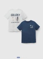 Pack Dos Poleras Estampadas, Niño talla 3 a 12 Años $10.493 Solo en Colloky, Chile