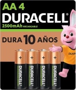 Pilas AA Duracell NiMH 2500mAh 4 Unidades por $269 | Amazon