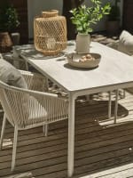 Jutlandia Kumla Mesa Jardín 150x95cm Beis por 175,00€