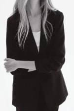 Blazer H&M con Manga Recogida Negro por $34.392