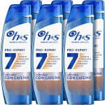 6 Champú H&S Pro-Expert 7 Anticaspa Anticaída con Cafeína 300ml por 18.99€