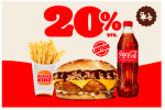Menú Burger King Pulled Pork Pollo Grande descuento 20%