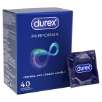 Durex Preservativos Transparentes Performa con Benzocaína 40 unidades por 0.99€