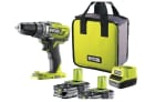 Perceuse-visseuse sans fil RYOBI R18DD3 215S 18V 2 batteries 1,5Ah à 84,49€