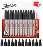 Pochette de 12 marqueurs indélébiles Sharpie à 9,69€
