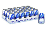 Aquarius limon zero azucar bebida hidratante con sales minerales pack de 24 latas