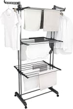 BARGAIN FACTORY 4-Tier Foldable Clothes Drying Rack – £10.92 Amazon Deal