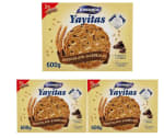 3 Cajas de YAYITAS de Fontaneda Galletas con chocolate y 5 cereales 600 g por 7.51€