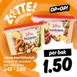 Johma salade voor €1,50 bij Poiesz