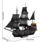 Barco Pirata Black Sorcerer 1424 Piezas Bloques de Construcción por 18,37€
